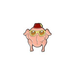 FRIENDS Monica Thanksgiving Turkey Head Collectors Enamel Pin